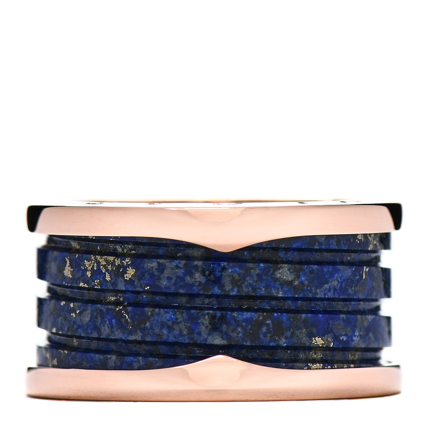 18K Rose Gold Lapis Lazuli B.Zero1 Four-Band Ring 57 8