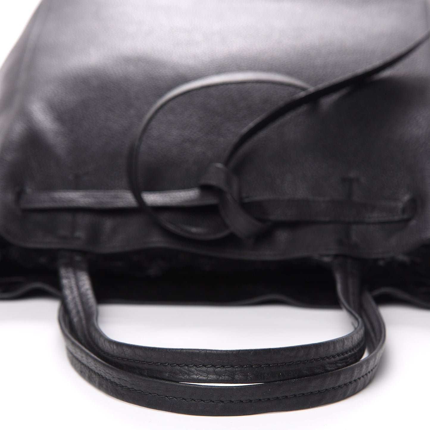 Soft Grained Calfskin Medium Belt Cabas Phantom Black