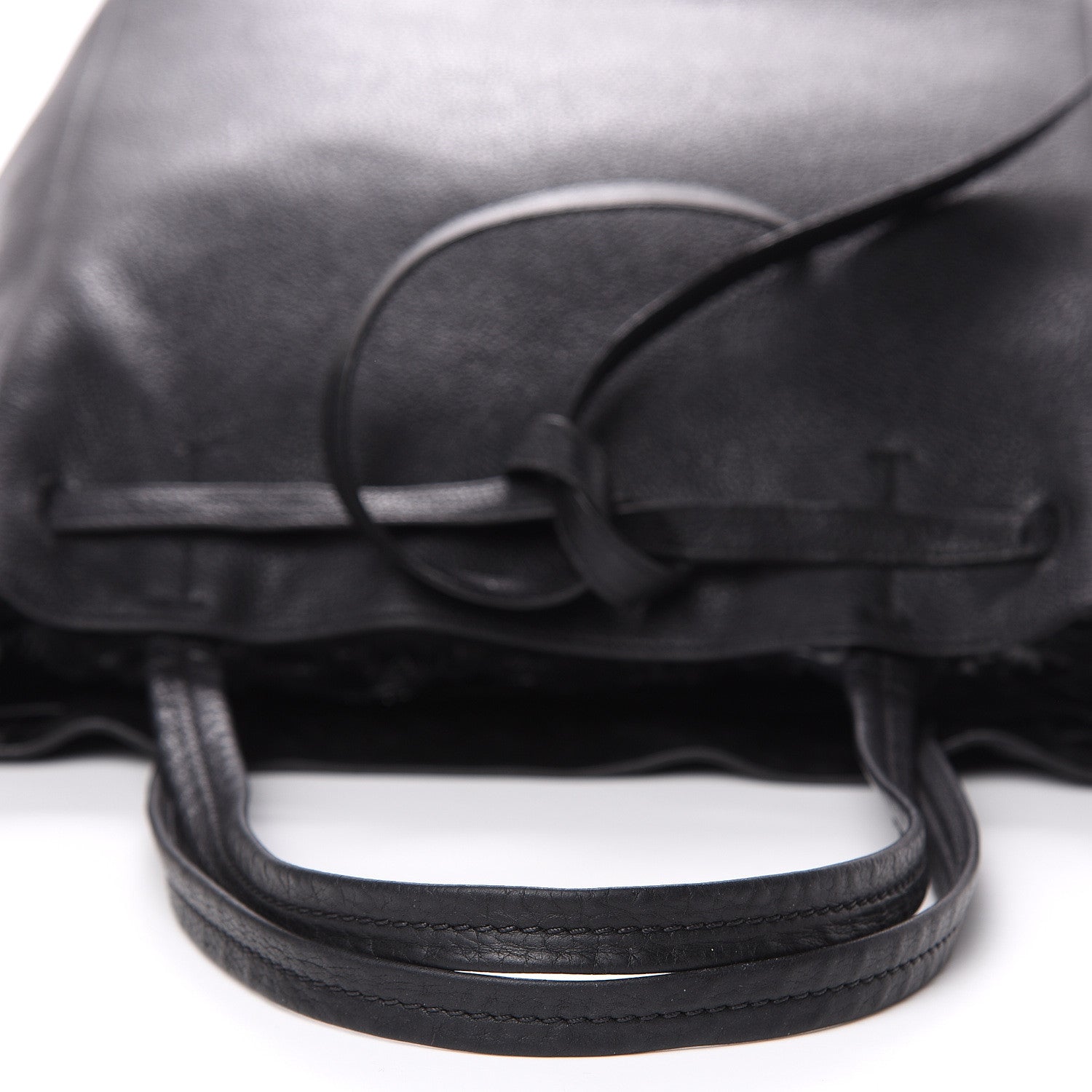 Celine Soft Grained Calfskin Medium Belt Cabas Phantom Black 13 of 14