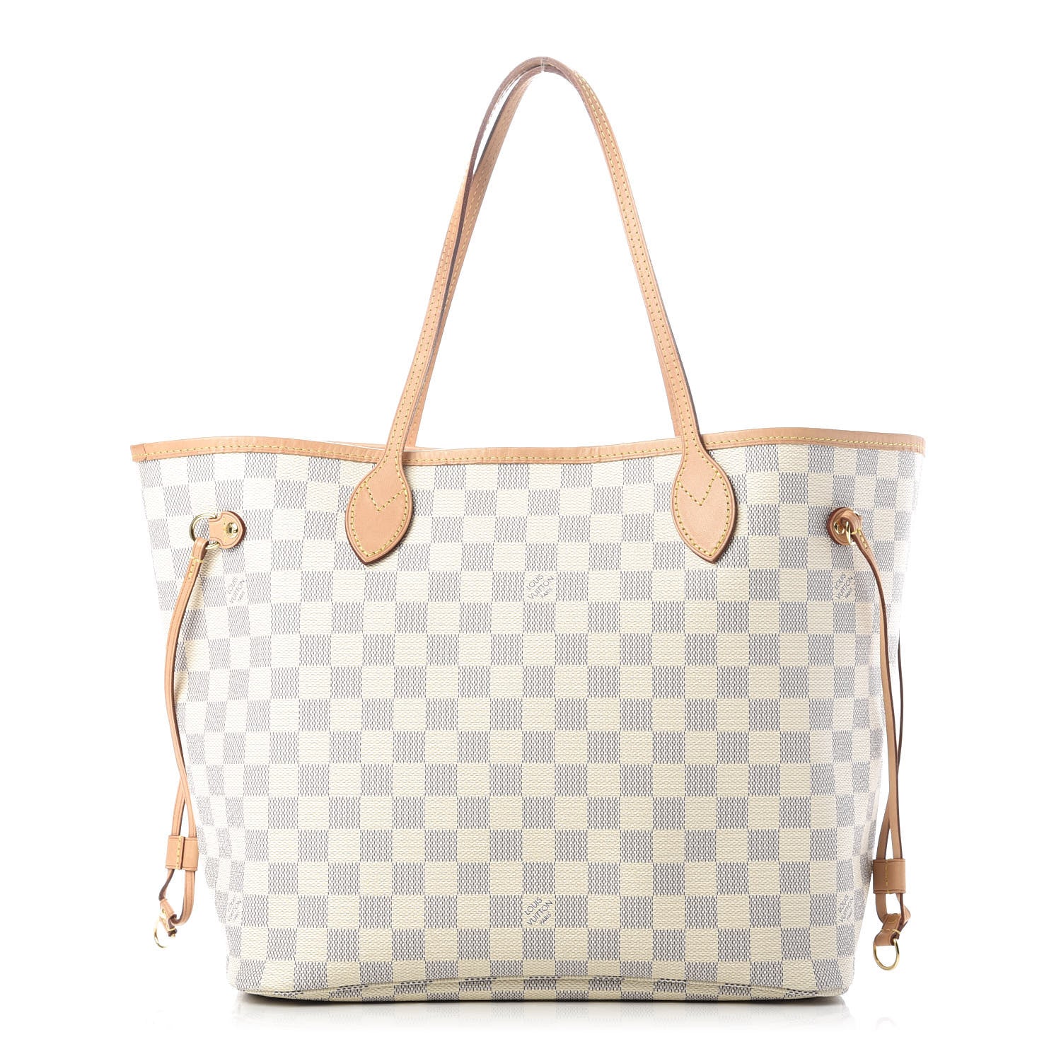 Louis Vuitton Damier Azur Neo Neverfull MM Rose Ballerine 1 of 9