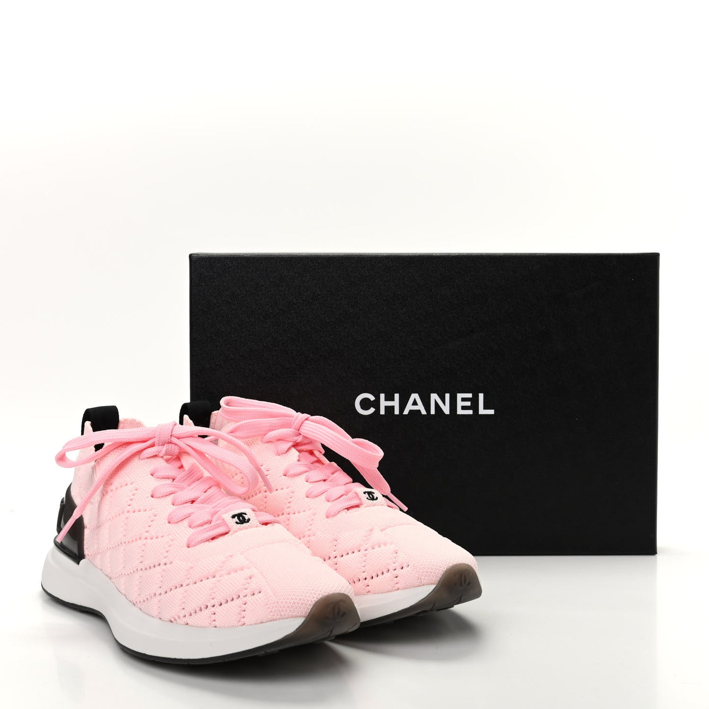 Mixed Fibers Quilted Womens CC Sneakers 38 Pink