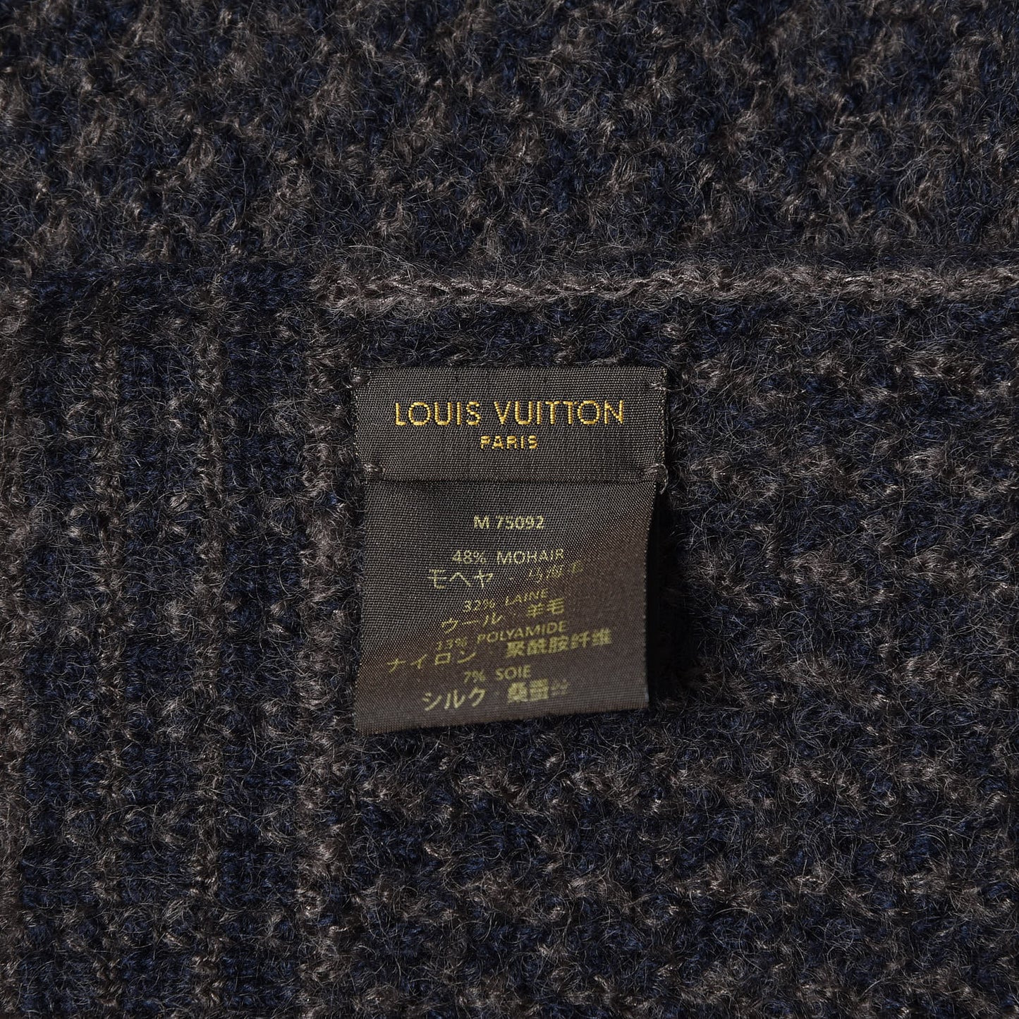 Mohair Wool Eleonor Scarf Black