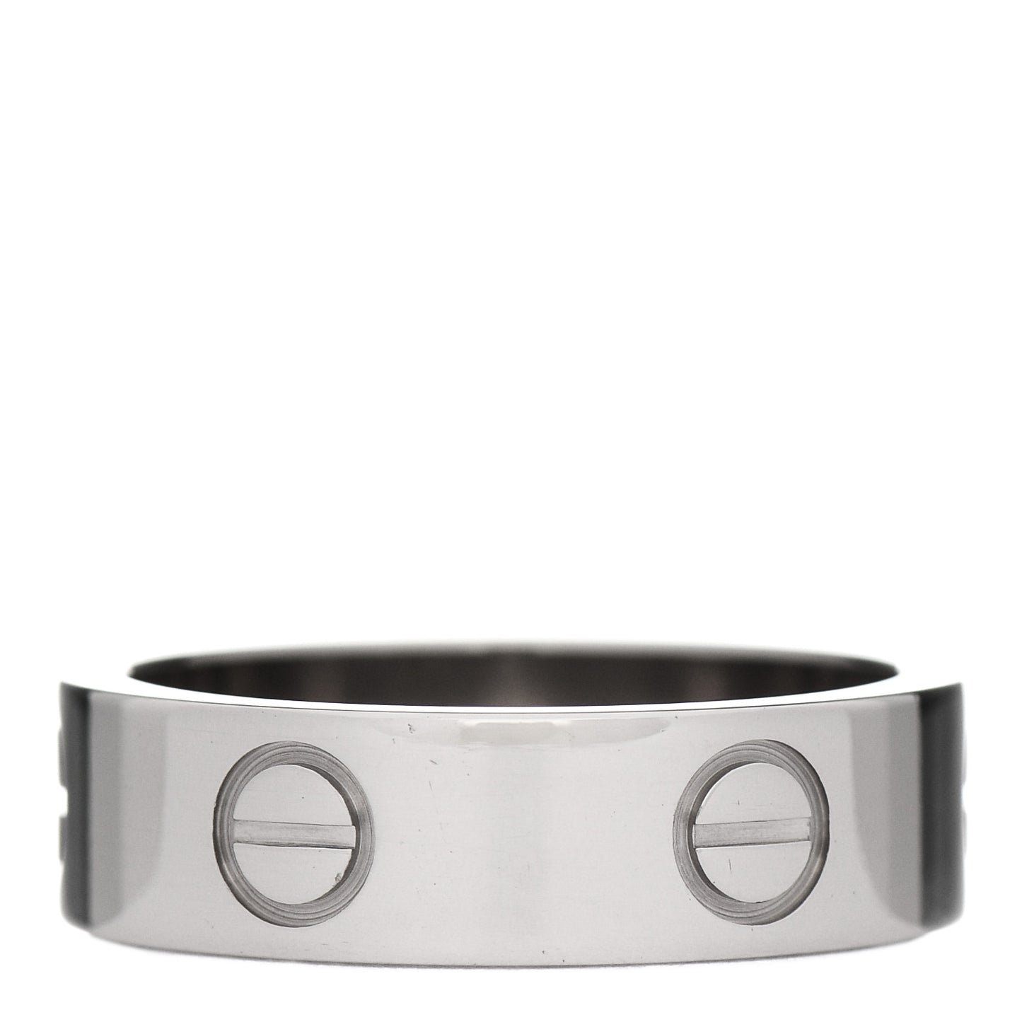 18K White Gold 5.5mm LOVE Ring 53 6.25