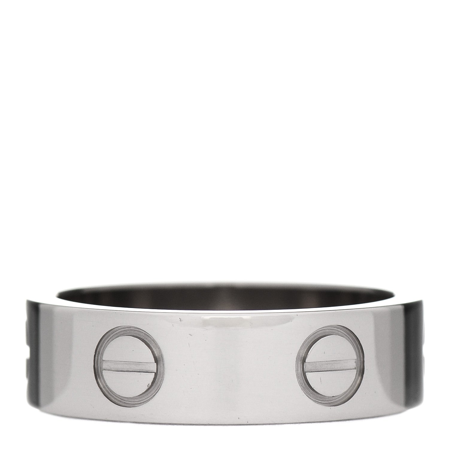 Cartier 18K White Gold 5.5mm LOVE Ring 53 6.25 3 of 6