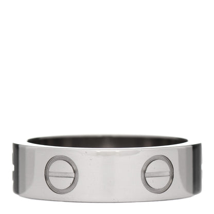 Cartier 18K White Gold 5.5mm LOVE Ring 53 6.25 3 of 6