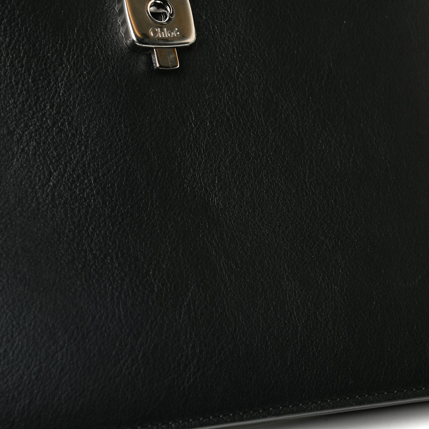 Suede Calfskin Small Faye Top Handle Bag Black