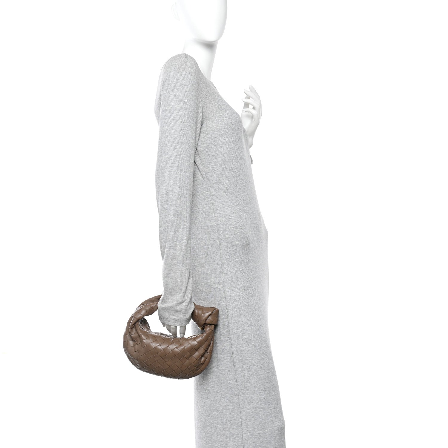 Bottega Veneta Nappa Intrecciato Mini Jodie Dark Taupe 2 of 10