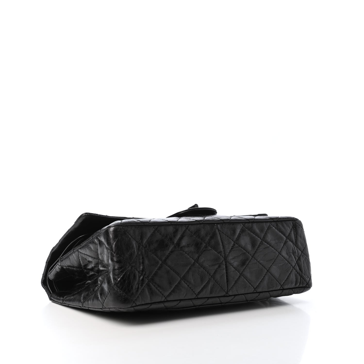 Chanel Metallic Aged Calfskin Quilted 2.55 Reissue 227 Flap So Black 3 of 4