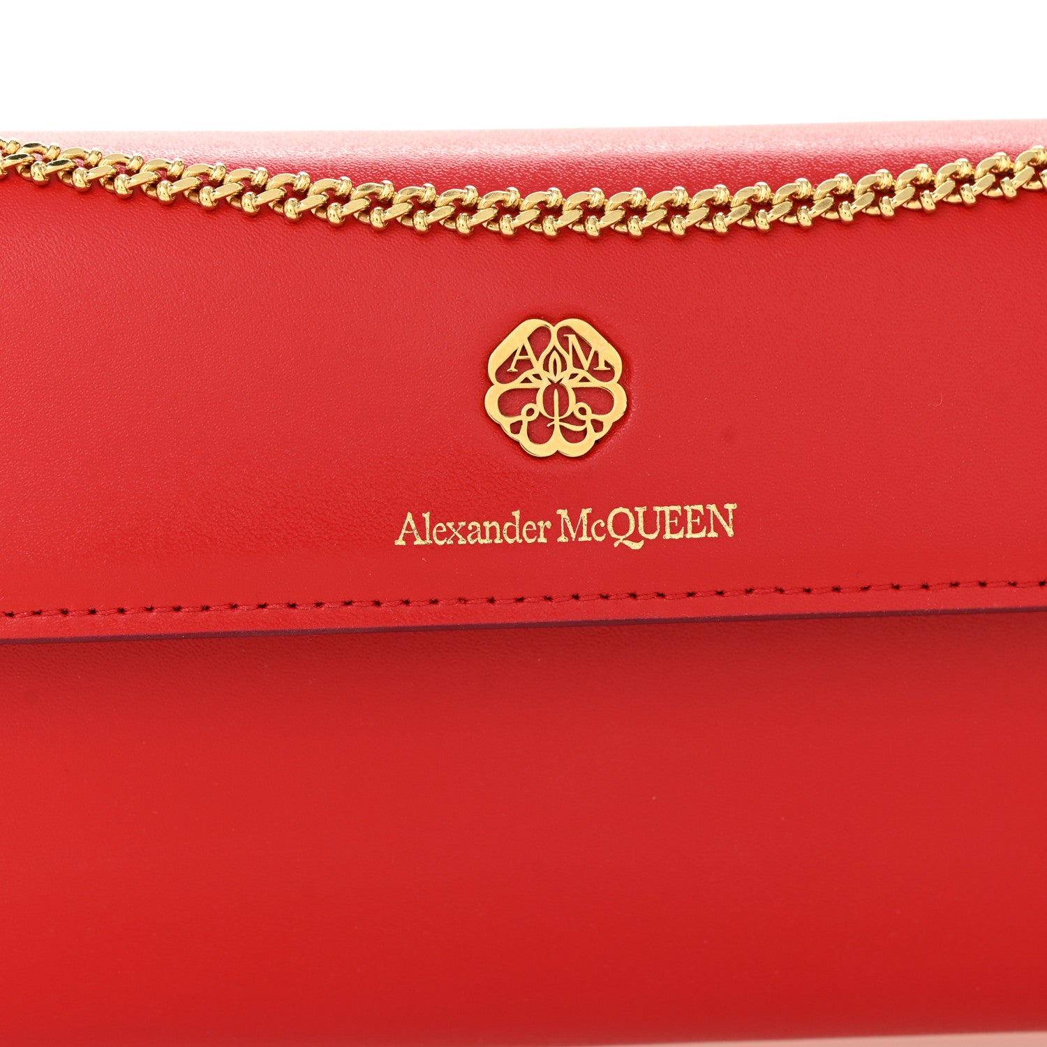 財布 ALEXANDER MCQUEEN CHAIN WALLET Alexander McQueen Black Rib Cage Chain Wallet Alexander McQueen