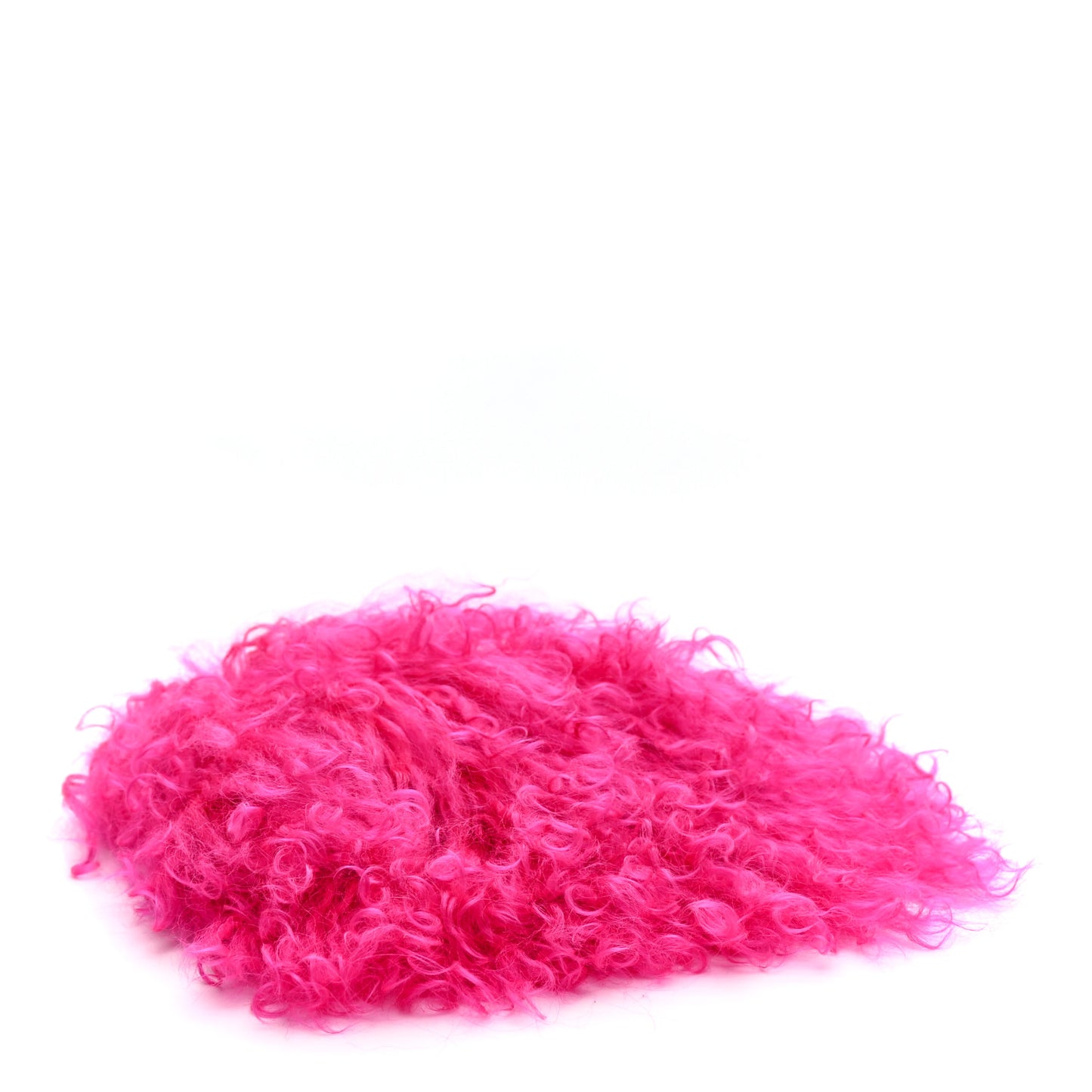 Fur Mini Pac Pac Pouch On Chain Fuchsia