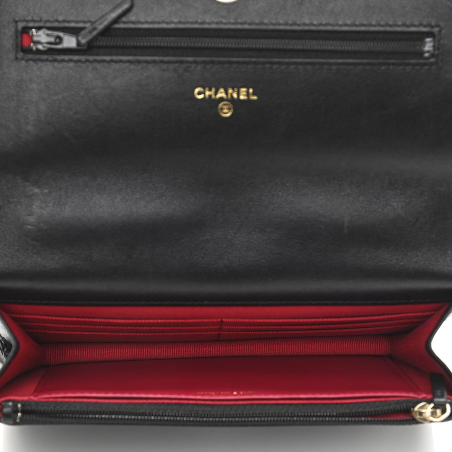 Chanel Lambskin Quilted Chanel 19 Wallet On Chain WOC Black 5 of 13