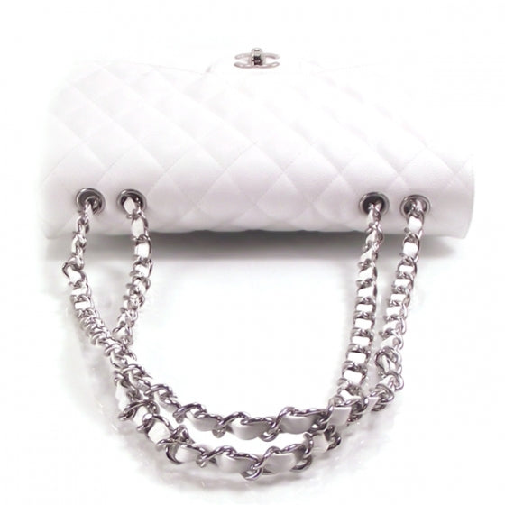 Caviar JUMBO Classic Flap White