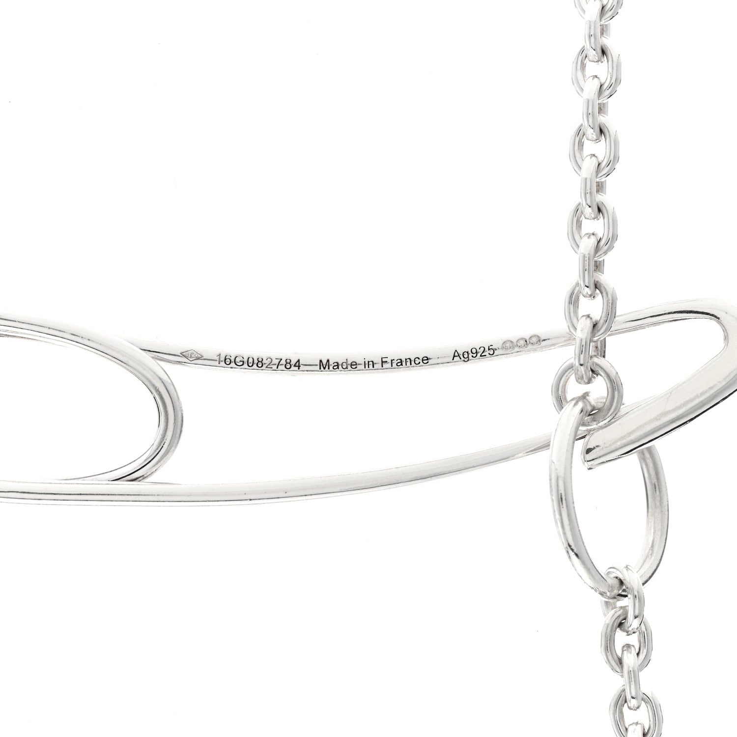 Hermes Sterling Silver Chaine D'Ancre Punk Necklace 5 of 5