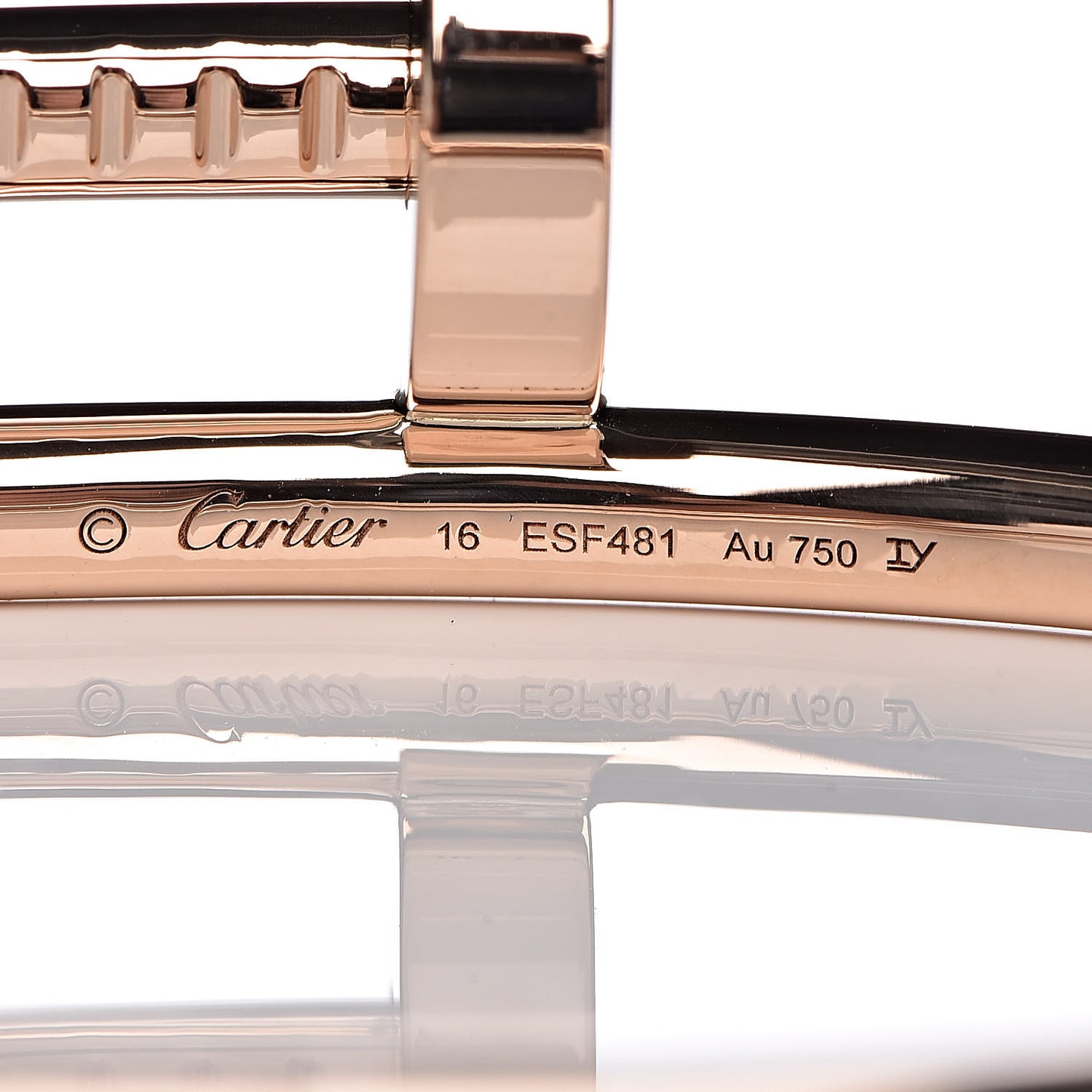 18K Pink Gold Juste Un Clou Bracelet 16