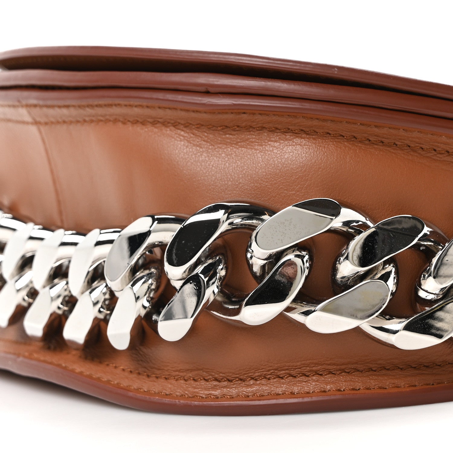 Givenchy Calfskin Mini Infinity Saddle Bag Cognac 9 of 9