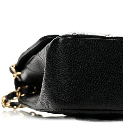 Chanel Caviar Quilted Medium Double Flap Black 9 of 14