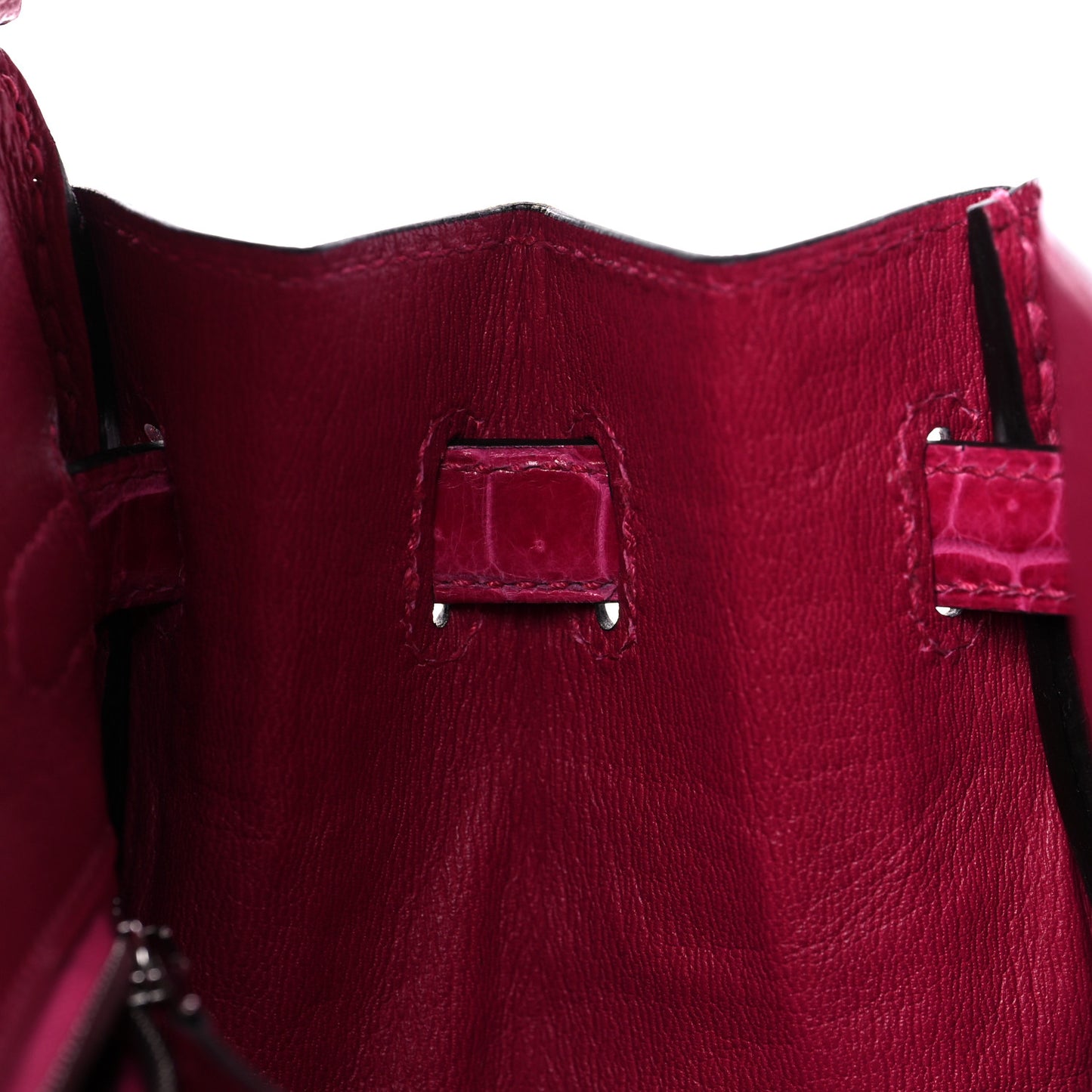Shiny Porosus Crocodile Birkin 25 Rose Mexico