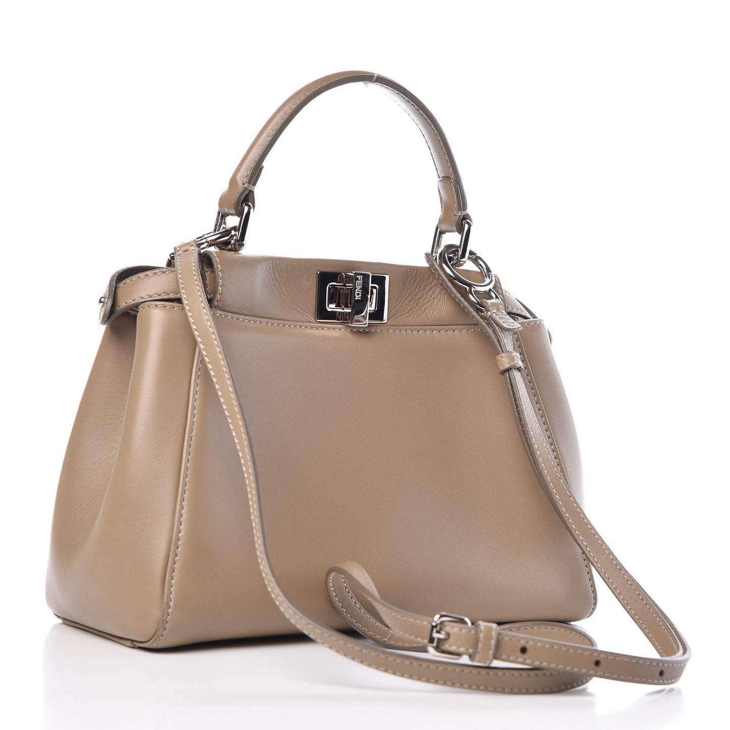 Nappa Mini Peekaboo Iconic Satchel Tortora