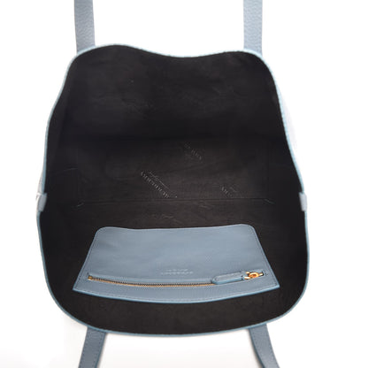 Burberry Grainy Calfskin Remington Tote Dusty Teal Blue 5 of 9