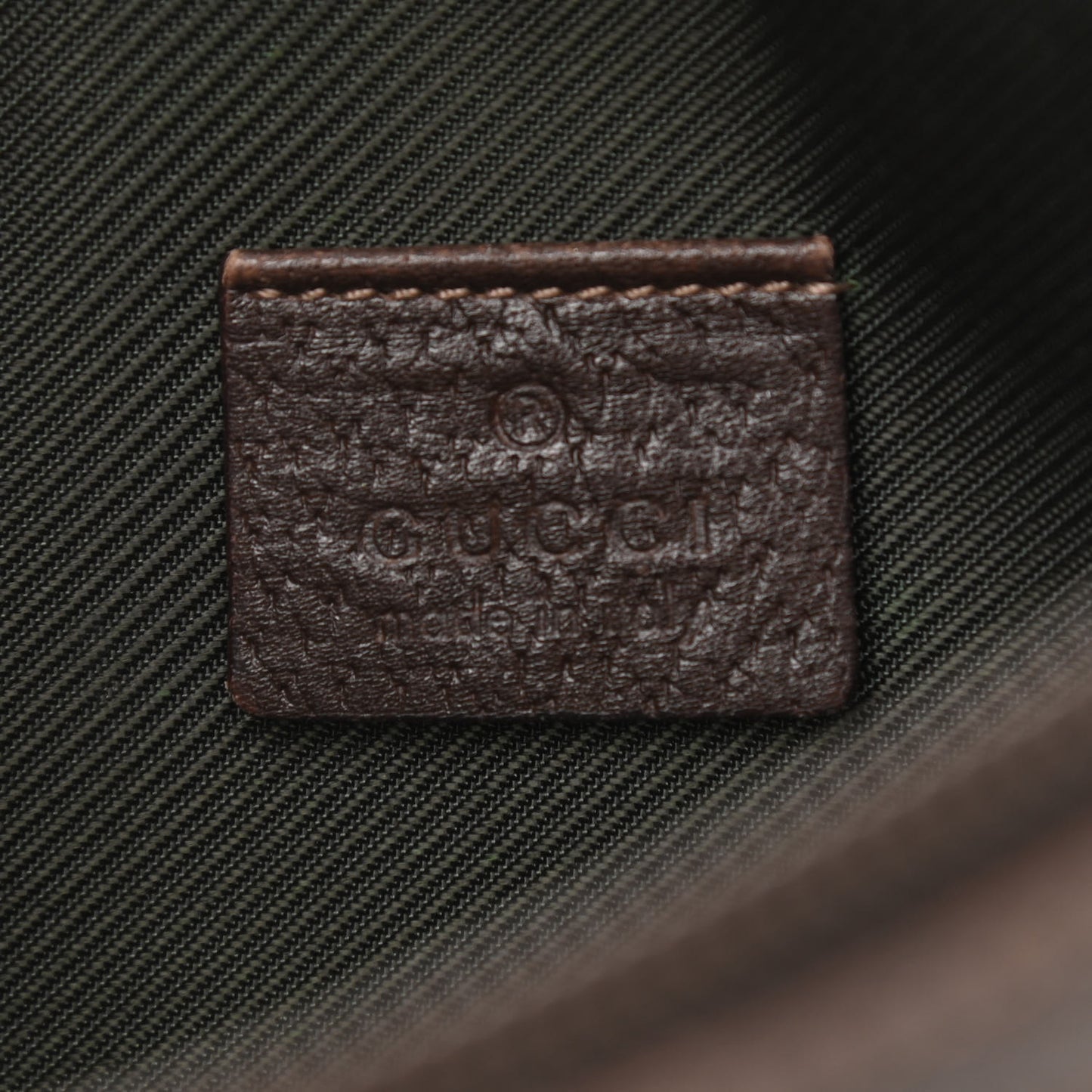 Monogram D Ring Cosmetic Case Brown