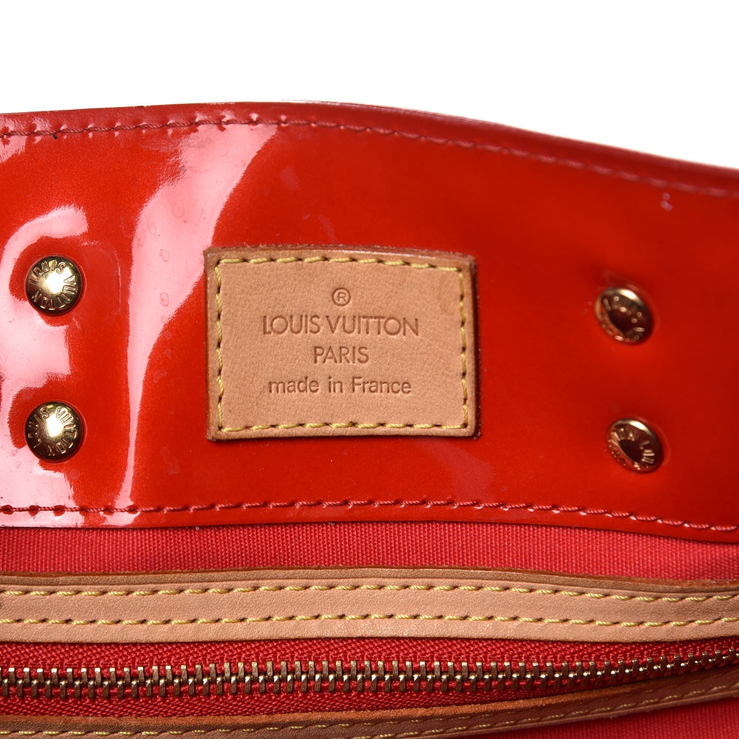 Louis Vuitton Vernis Reade PM Rouge 6 of 15