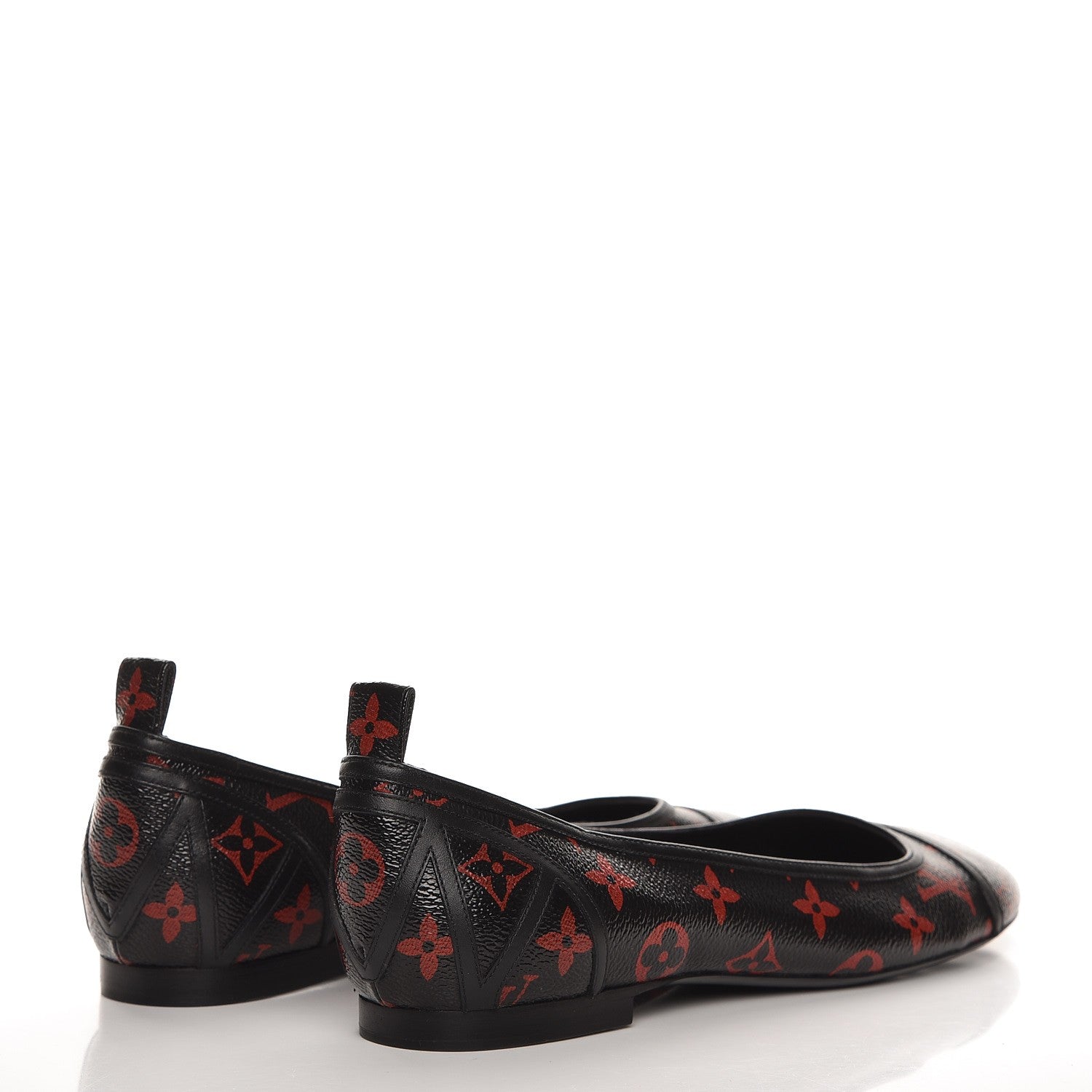 Louis Vuitton Monogram Infrarouge New Revival Ballerina Flats 41 Black 3 of 8