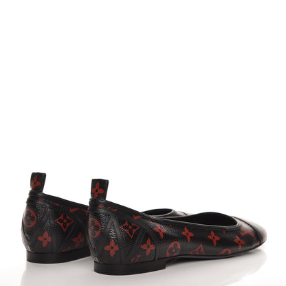 Louis Vuitton Monogram Infrarouge New Revival Ballerina Flats 41 Black 3 of 8