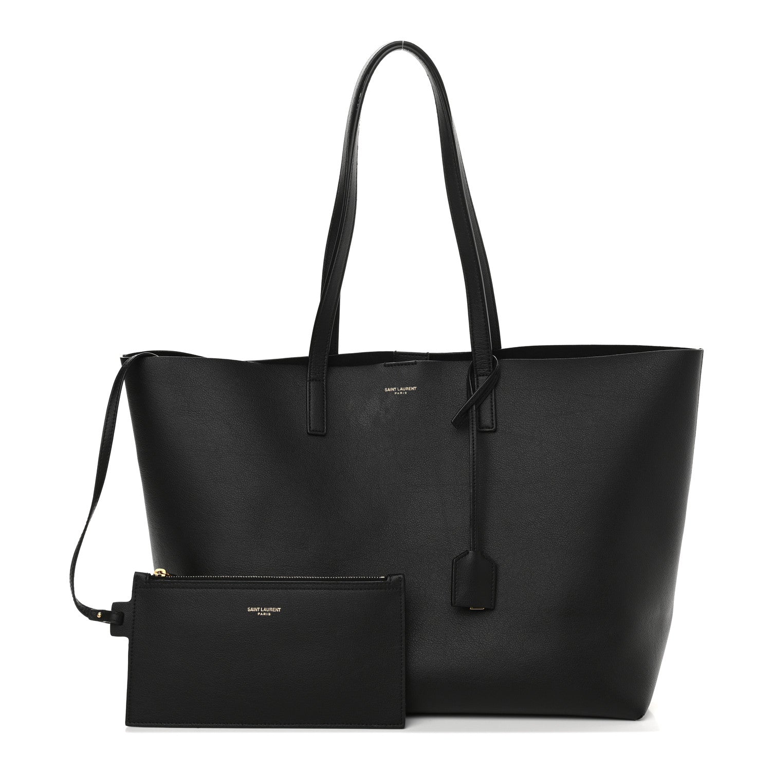 Saint Laurent Calfskin Large Shopping Tote Black 1 of 12