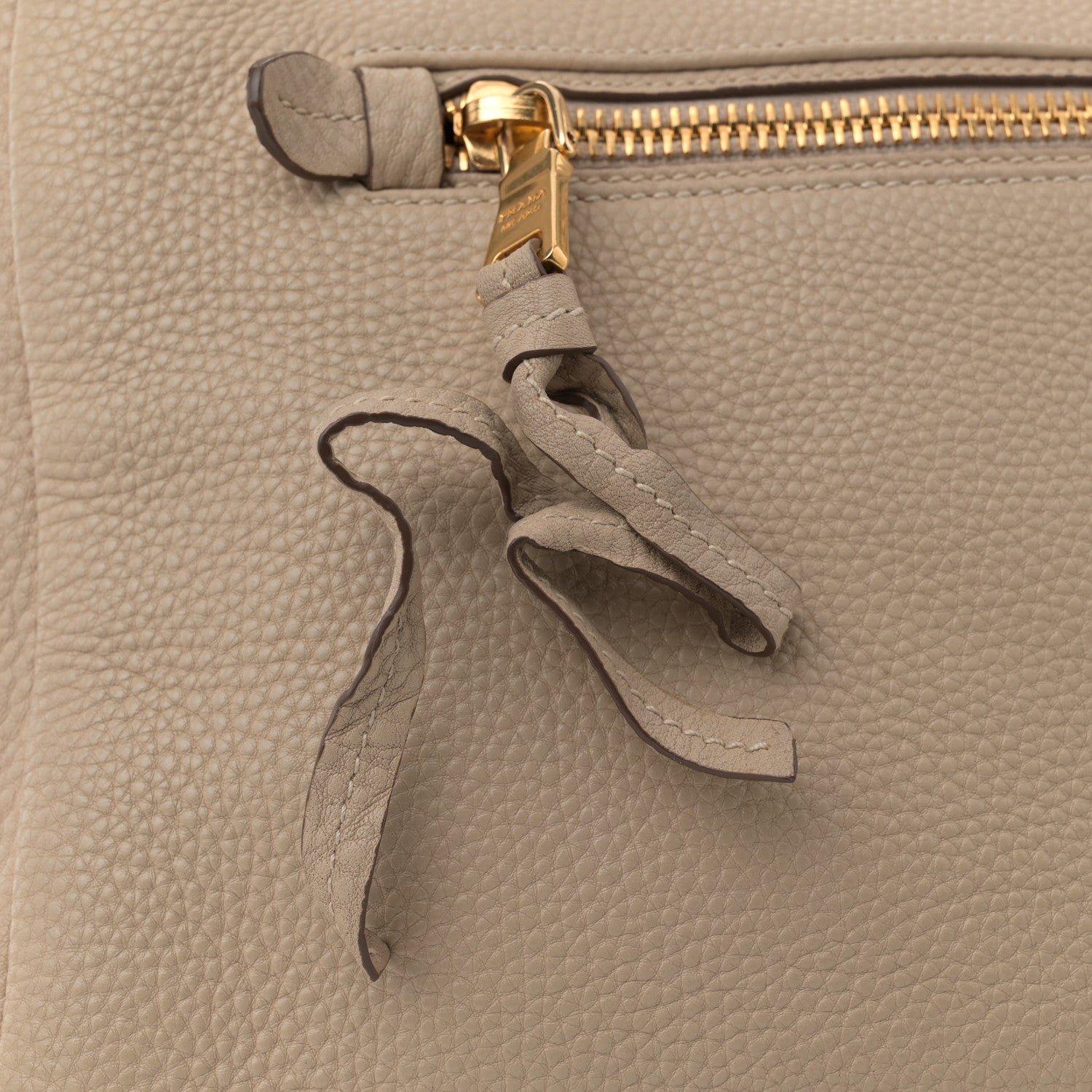 Prada Vitello Daino Tote Sabbia 13 of 14