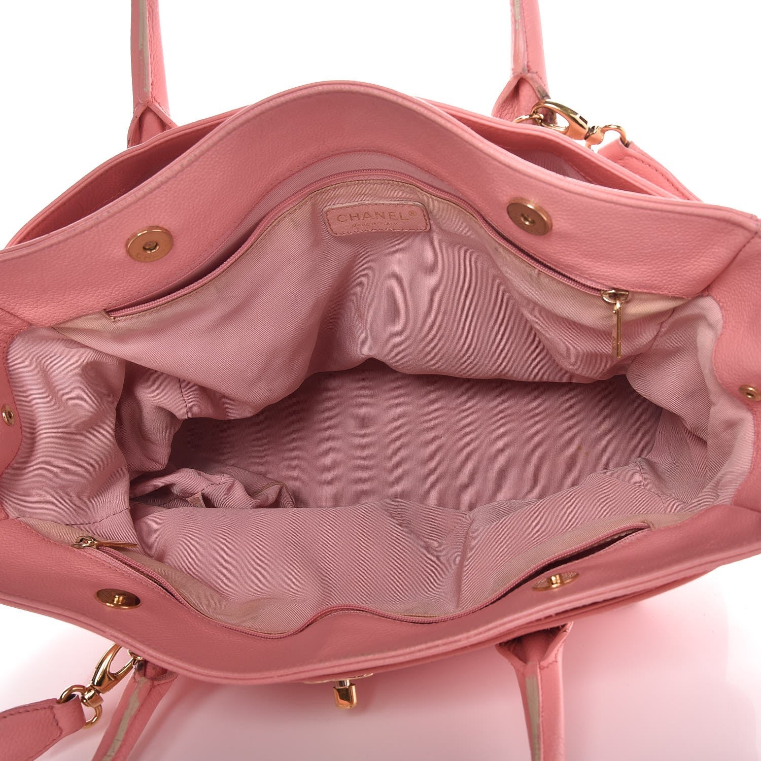 Chanel Calfskin Cerf Shopper Tote Pink 6 of 20