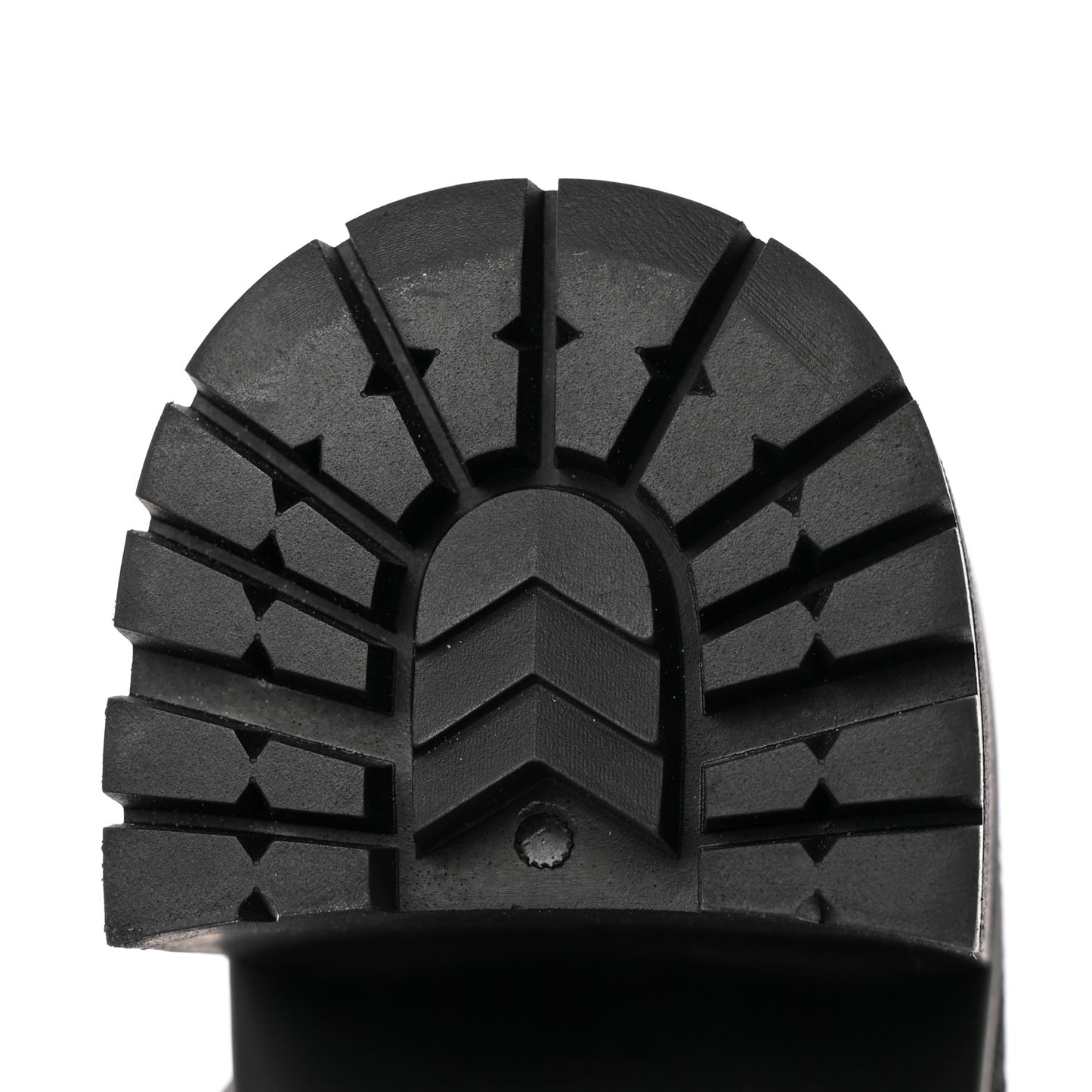 Spazzolato Re-Nylon Metal Triangle Logo Lace Up 85mm Boots 37.5 Black