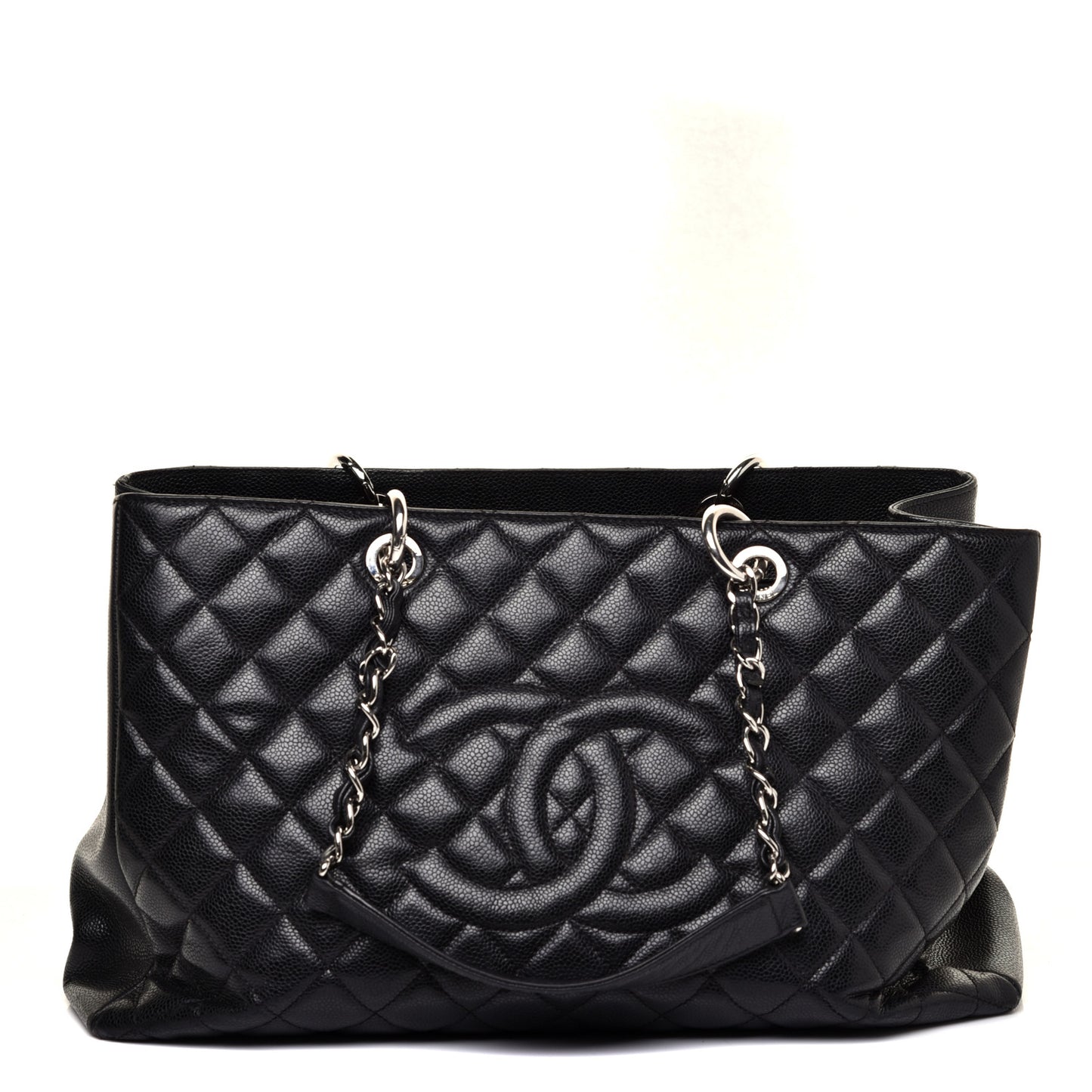 Caviar Quilted XL Grand Shopping Tote GST Black
