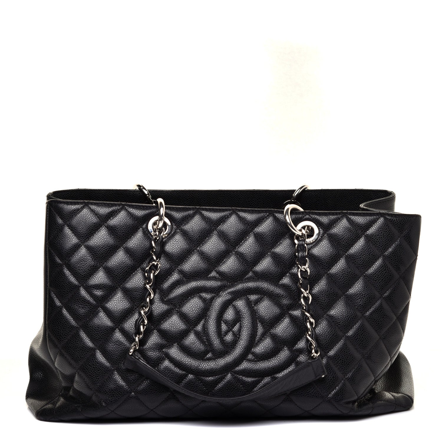 Chanel Caviar Quilted XL Grand Shopping Tote GST Black 1 of 10