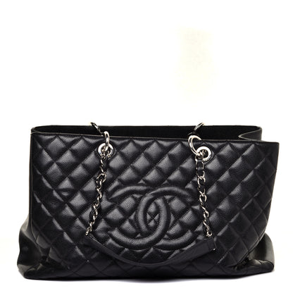 Chanel Caviar Quilted XL Grand Shopping Tote GST Black 1 of 10