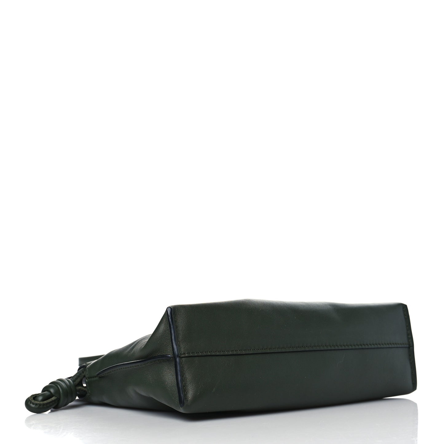Calfskin Mini Flamenco Knot Bag Khaki