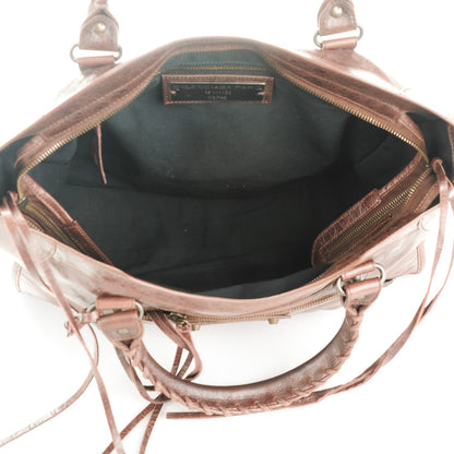 Balenciaga Agneau Classic Hardware City Cigare Fonce 6 of 8