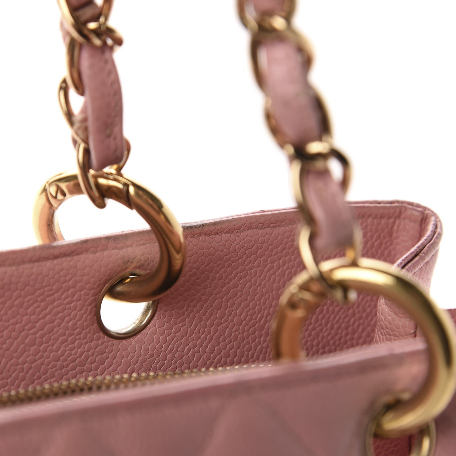 Chanel Caviar Quilted Grand Shopping Tote GST Pink 16 of 21