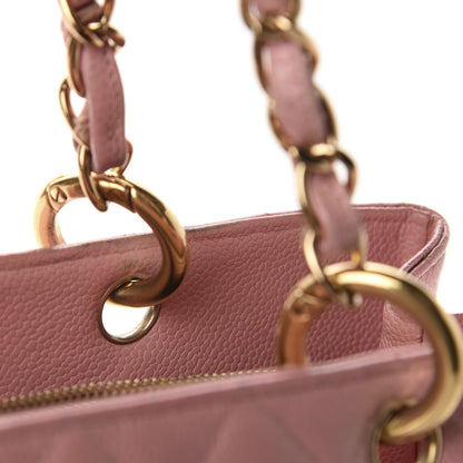 Chanel Caviar Quilted Grand Shopping Tote GST Pink 16 of 21