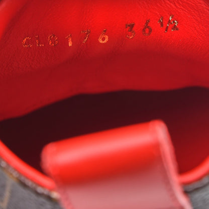 Louis Vuitton Calfskin Patent Monogram Stellar Sneaker Boots 36.5 Rouge 9 of 10