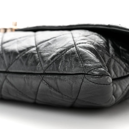 Chanel Metallic Crumpled Calfskin Big Bang Large Flap Bag Black 10 of 15