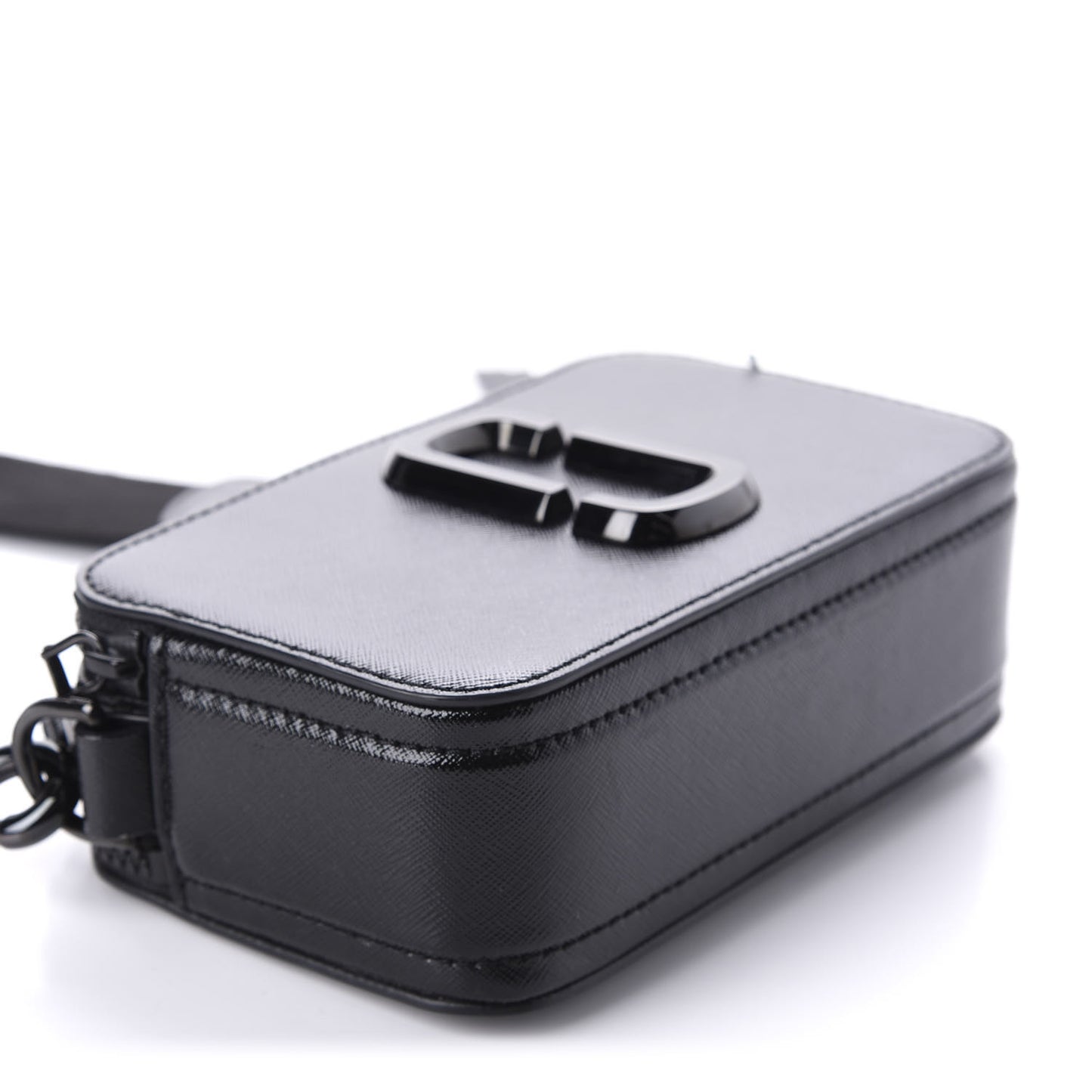 Saffiano Small Snapshot Camera Bag Black