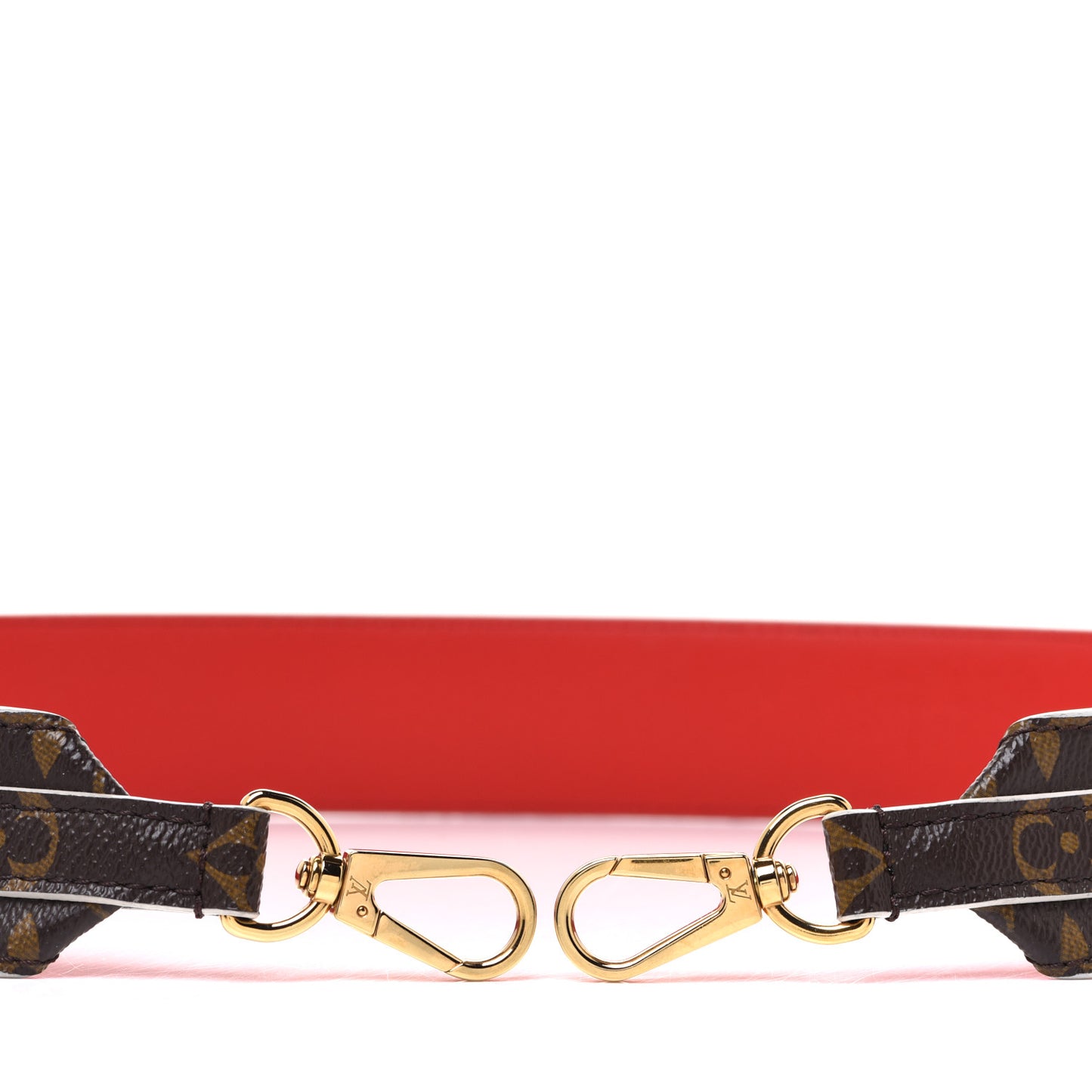 Monogram Bandouliere Shoulder Strap Red