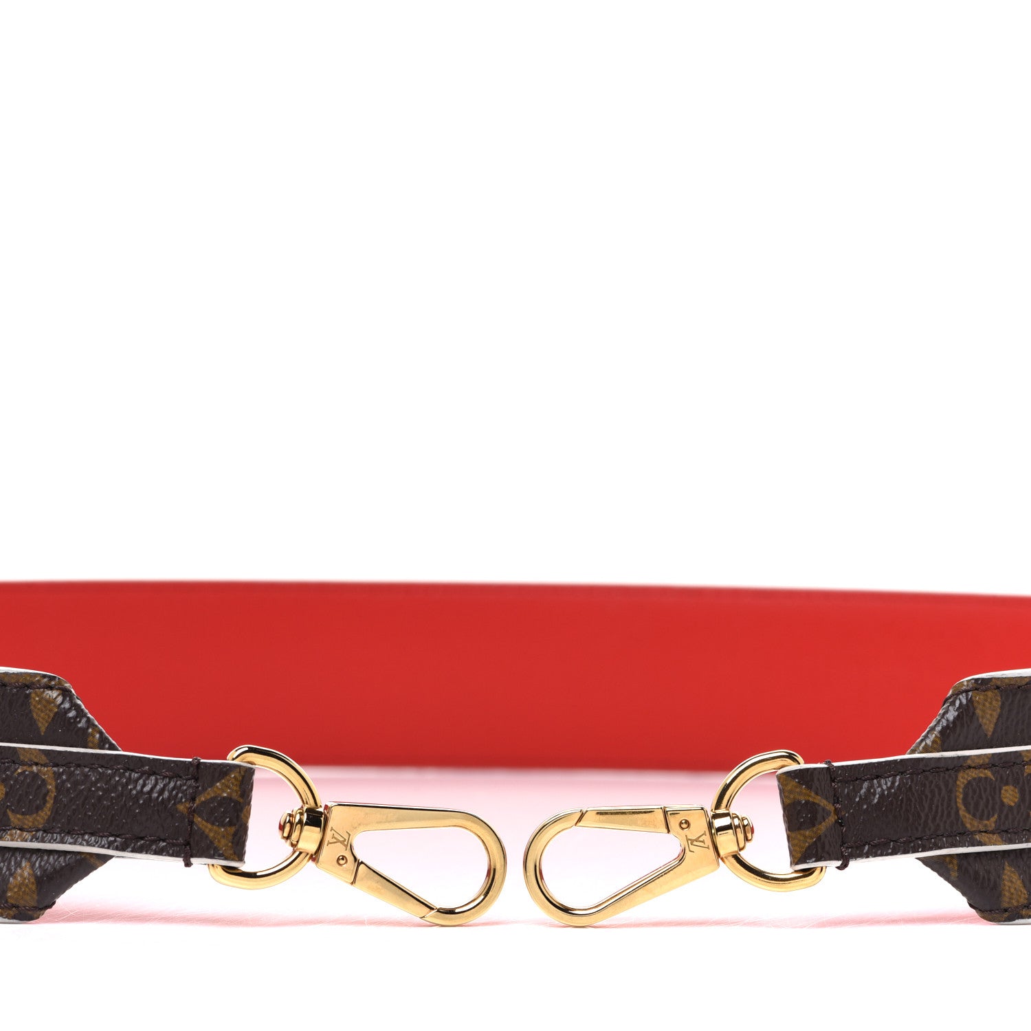 Louis Vuitton Monogram Bandouliere Shoulder Strap Red 3 of 6