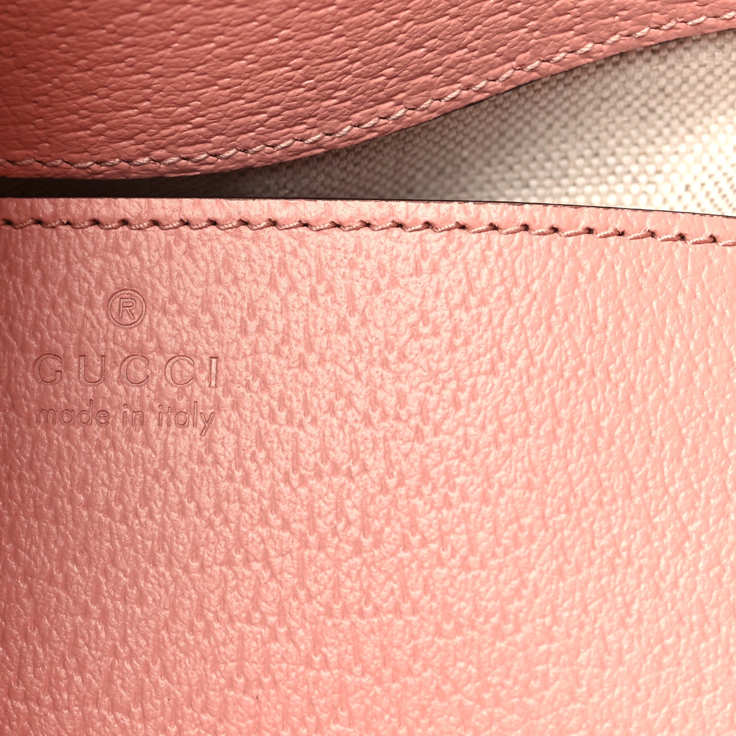 Gucci GG Supreme Monogram Textured Dollar Calfskin Web Small Ophidia Bucket Shoulder Bag Rose Pink 6 of 10