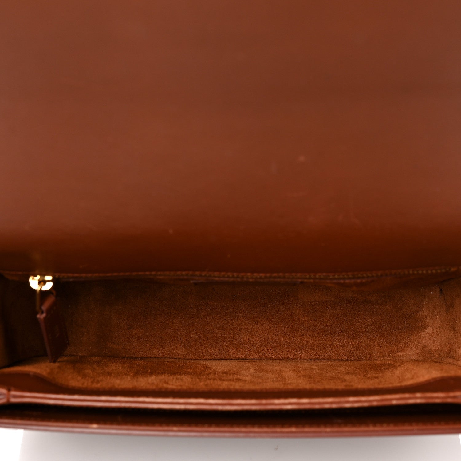 Saint Laurent Smooth Calfskin Medium Classic Monogram Universite Bag Brown 5 of 13