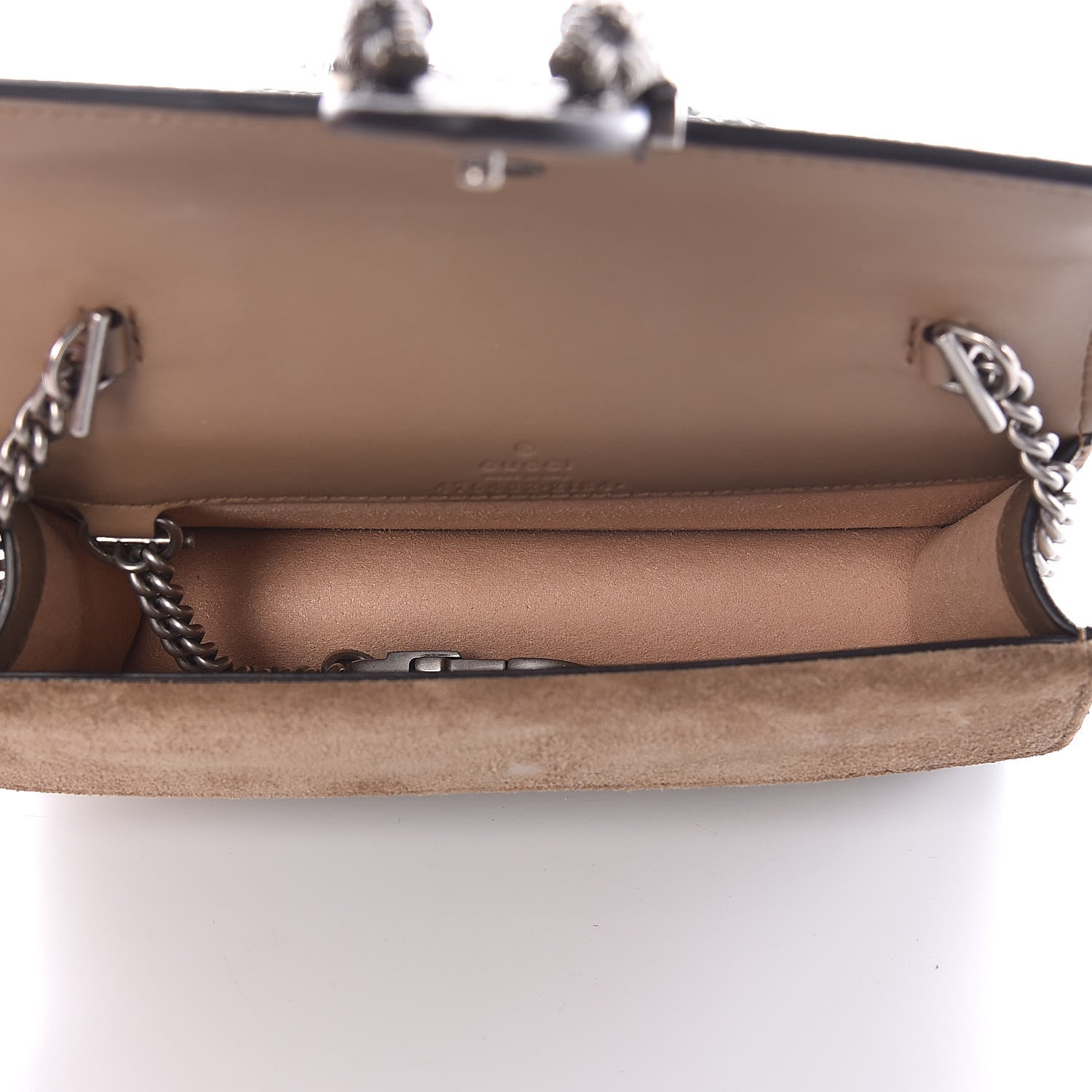 Gucci GG Supreme Monogram Super Mini Dionysus Shoulder Bag Taupe 5 of 11