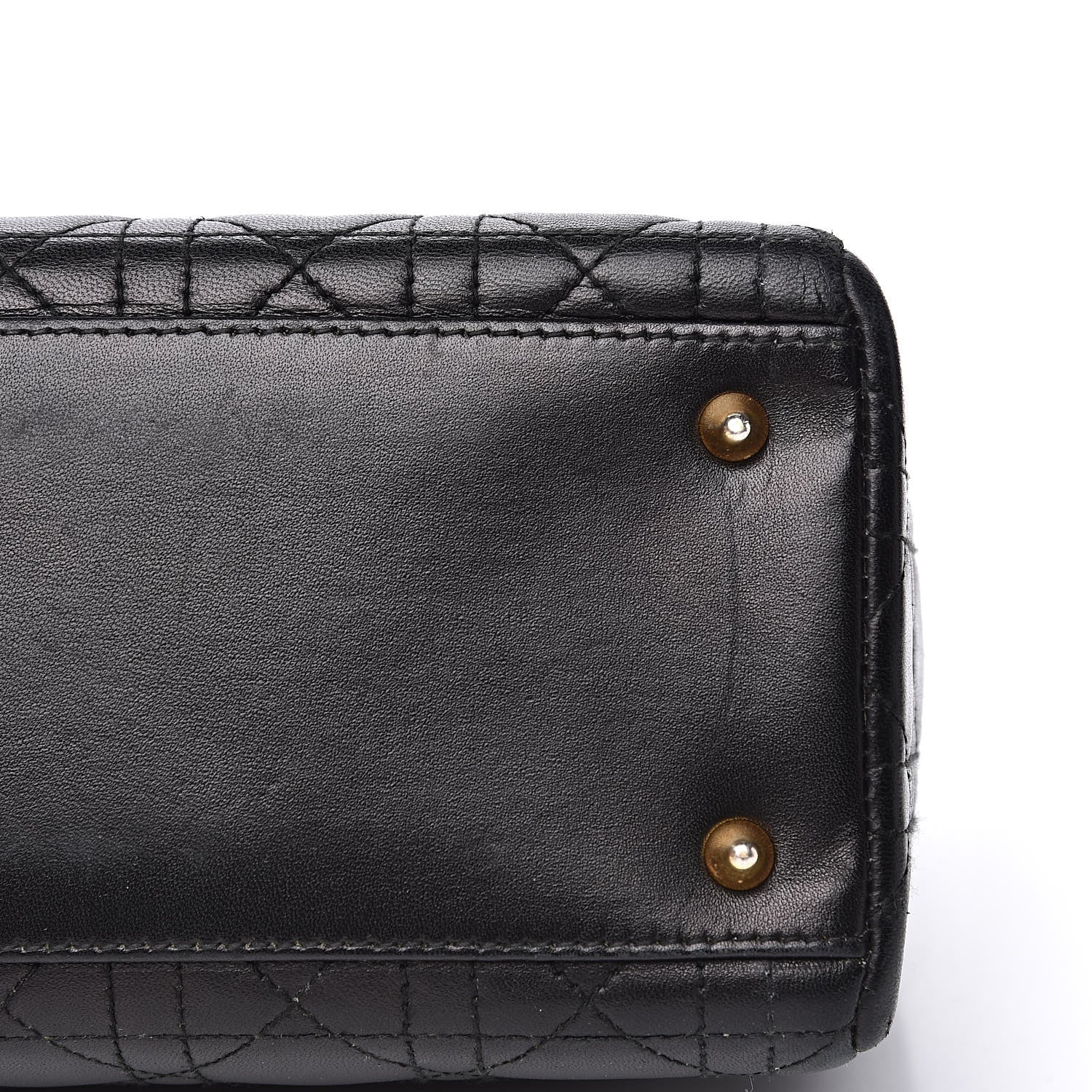 Christian Dior Lambskin Cannage Medium Lady Dior Black 10 of 18