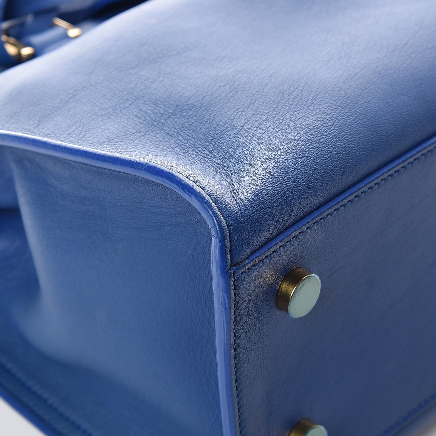 Calfskin Monogram Baby Cabas Blue Majorelle