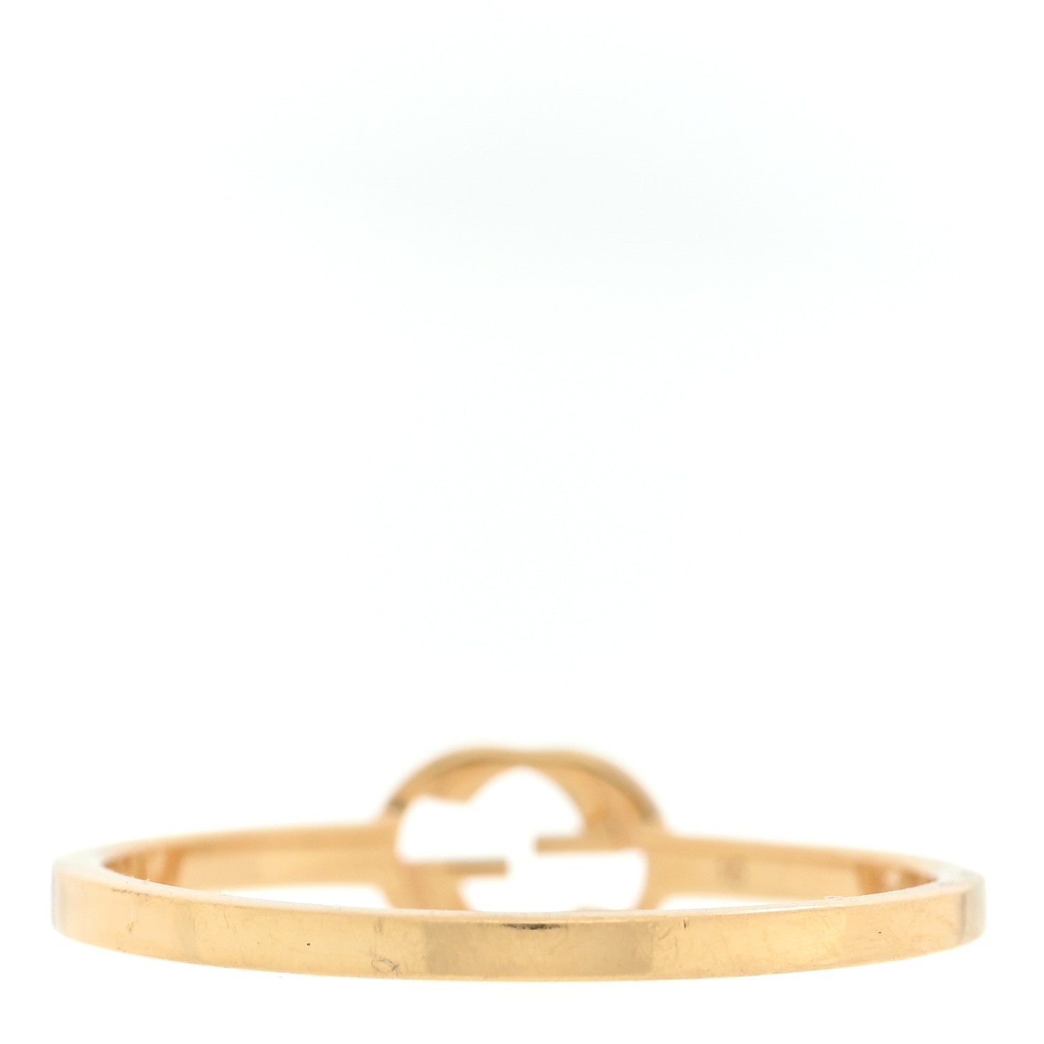 Gucci 18K Yellow Gold Interlocking G Ring 54 7 3 of 5