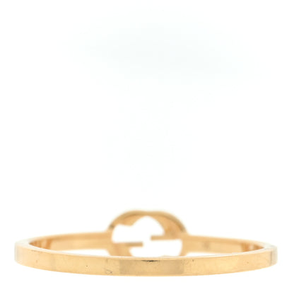 Gucci 18K Yellow Gold Interlocking G Ring 54 7 3 of 5
